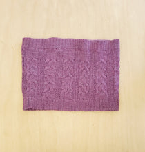 Load image into Gallery viewer, Plum Knit Snood - Cowl - Infinity Scarf: 100% Baby Alpaca Wool