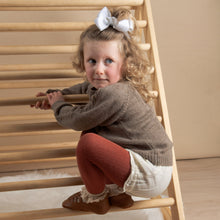 Load image into Gallery viewer, Andes Brown Cable Knit Pull Over Wool Sweater: 100% Baby Alpaca Wool