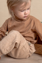 Load image into Gallery viewer, Camel Turtle Neck Organic Peruvian Native Cotton Long Sleeve Tee for Children
