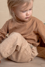 Load image into Gallery viewer, Camel Turtle Neck Organic Peruvian Native Cotton Long Sleeve Tee for Children