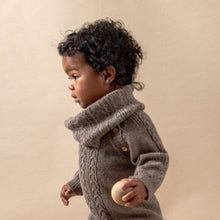 Load image into Gallery viewer, Plum Knit Snood - Cowl - Infinity Scarf: 100% Baby Alpaca Wool