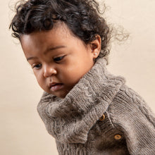 Load image into Gallery viewer, Plum Knit Snood - Cowl - Infinity Scarf: 100% Baby Alpaca Wool