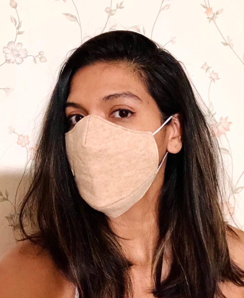 Organic Peruvian Native Cotton Undyed Adult Face Masks