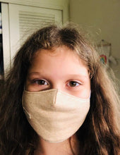 Load image into Gallery viewer, Organic Peruvian Native Cotton Undyed Children's Face Masks