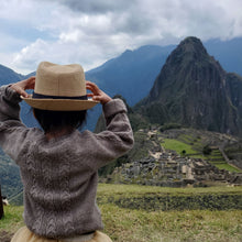 Load image into Gallery viewer, Andes Brown Cable Knit Pull Over Wool Sweater: 100% Baby Alpaca Wool
