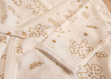 Load image into Gallery viewer, Organic Pima Cotton Holiday Kimono and Footed Pants Set
