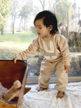 Load image into Gallery viewer, Peruvian Native Organic Cotton Sweatshirt and Sweatpants Set with Rabbit Applique