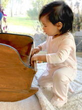 Load image into Gallery viewer, 100% Organic Pima Cotton Baby Snap Footed Sleeper GOTS Certified