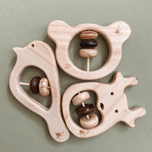 Load image into Gallery viewer, Bird Pine Wood Baby Rattle