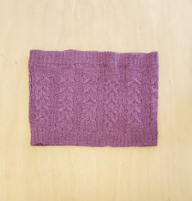 Load image into Gallery viewer, Plum Knit Snood - Cowl - Infinity Scarf: 100% Baby Alpaca Wool
