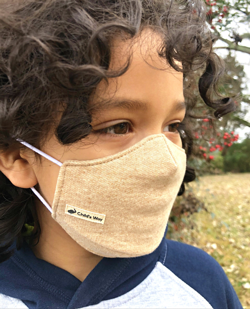 Organic Peruvian Native Cotton Undyed Children's Face Masks